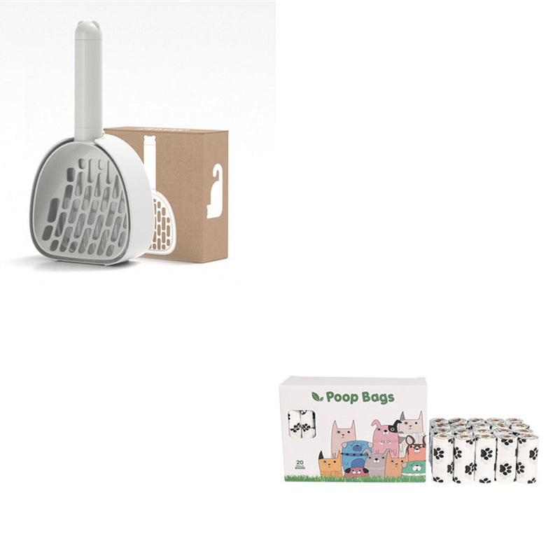 Cat Litter Scoop Plastic Cats Poop Scoop with Base Pets Cleanning Tool Cat Toilet Products Durable Litter Box Cleaner Shovel Pet Products