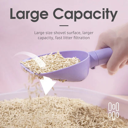 Cat Litter Scoop Plastic Cats Poop Scoop with Base Pets Cleanning Tool Cat Toilet Products Durable Litter Box Cleaner Shovel Pet Products