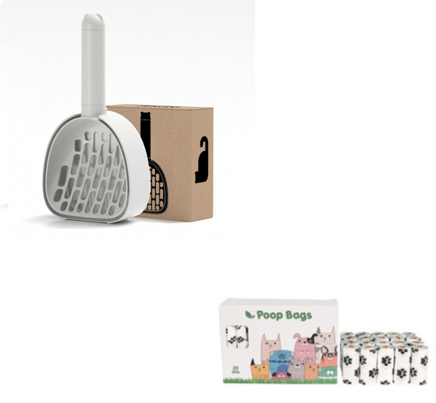 Cat Litter Scoop Plastic Cats Poop Scoop with Base Pets Cleanning Tool Cat Toilet Products Durable Litter Box Cleaner Shovel Pet Products