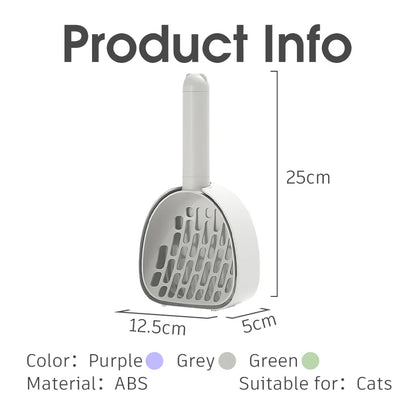 Cat Litter Scoop Plastic Cats Poop Scoop with Base Pets Cleanning Tool Cat Toilet Products Durable Litter Box Cleaner Shovel Pet Products